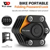 WEST BIKING Vélo Pliant Serrure 4 Code Chiffres Antivol Serrure Portable E-Bike Scooter Mot De Passe Pliable Serrure Vélo Accessoire 240308