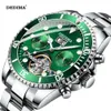 Detima Swiss Men's Green Water Ghost Fully Automatic Mechanical Multifunctional Super Glow Watch