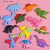 Aimants pour réfrigérateur 1 dinosaure dessin animé animal réfrigérant aimant silicone autocollant magnétique décoration Y240322