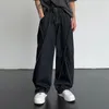 Män jeans prisvärda byxor män streetwear wide ben byxor casual hip hop losk ripped lapptäcke för