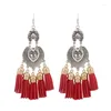 Pendientes colgantes LOVBEAFAS moda étnica bohemia gota larga para mujeres Brincos Longos borla Vintage Boho Bijoux