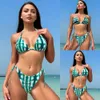 2024 Nieuw badpak Dames Europese en Amerikaanse sexy driepunts open rugband Instagram bikini badpak bikini