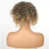 Page PageUp Krótkie syntetyczne peruki dla kobiet kręcone topper dla czarnych kobiet 3 klipy krótkie toupee do włosów imprezowe peruki cosplay
