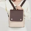 Zaino Borsa in pelle Chikage Colore a contrasto All-match Zaino di alta qualità Moda di lusso Viaggi pendolari per il tempo libero