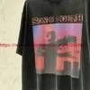 メンズTシャツ聖マイケルTシャツメン女性高品質のハロウィーンかかし洗浄ティートップTシャツJ240322