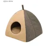 Lits pour chats, meubles, tente pour animaux de compagnie, lit doux, lavable en machine, niche pour chien, Y240322