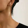 Oorknopjes INS Minimalistisch S925 Zilver Naald Hoogwaardige lange ketting Kwastje Temperament Dames