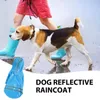 Cão vestuário casaco de chuva pet jaqueta com capuz capas de chuva roupas impermeáveis ​​poncho suprimentos leves