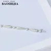 Bedelarmbanden BAOSHIJIA massief 18k witgoud Womens Eternity Diamonds vrij eenvoudige sieraden handgemaakte hoge kwaliteit L240322