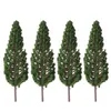 Dekorativa blommor 8 datorer Modellträd Landskapslandskap Mini Plant Pine Layout Miniature Home Decor