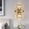 Wall Lamp Romantic Bedside Crystal Colorful Decorative Mirrors Led Bedroom Living Room Bathroom Indoor Sconce