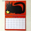 Calendário 2024 Kitty Calendar Mensal Planner Página inteira Meses Este calendário de parede Organizador diário Mensal Cat Calendar Decor Y240322