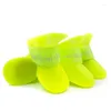 Dog Apparel Shoes Teddy Anti Slip Foot Covers Small Cat Silicone Pet Soft Sole Waterproof Rain Boots