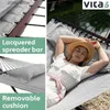 Hammocks Vita5 Hammock z nawiasem - Hamak na zewnątrz jest obowiązkowy dla gospodarstw domowych Summer Dwuple