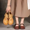 Chaussures décontractées plates femmes paresseux en cuir printemps talon mocassins à enfiler femmes appartements Mocassim Feminino dames à la main