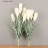 Faux Floral Greenery 90cm Reed Grass Simulation Flower Dogs Tail Grass Living Room Decoration Dried Flowers Fake Reed Bouquet Y240322