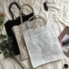 Mode dentelle design sac à bandoulière femmes sacs à main femme décontracté brodé creux plage dames vintage floral shopping fourre-tout 240322