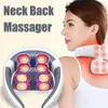 Neck Massager TENS Pulse MassageLowfrequency Electromagnetic Current Relieve Pain Muscle Personal Health Care 240314