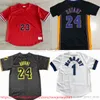 클래식 레트로 정통 자수 농구 Michaeljd Jersey 실제 스티치 Kbryant 1tracymcgrady 짧은 슬리브 통기성 스포츠 저지 셔츠