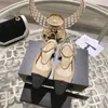 Designer luxury fashion runway spring/summer classic color chunky edge empty women's sandals women's high-heeled sandals