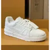 Designer schoenen trainer sneakers dames man panchromatische luxe denim canvas lederen platform reliëfcasual schoenen abloh letter mode buitentraining schoenen