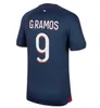 Jerseys de fútbol #7 Mbappe Maillot Psges 24 25 Jugador 10 Hakimi Sergio Ramos M.Asension 2024 2025 Jersey de fútbol Kit para niños Conjuntos uniformes