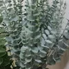 Fleurs décoratives 75 cm plantes artificielles feuilles d'eucalyptus vert branches pour la maison jardin décoration de mariage cadeau bouquet de fleurs table