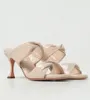 Aquazzura Twist Sandals Shoes Nappa Leather Mules Two Ankle Strappy High Heels Lady Comfort Walking EU35-43