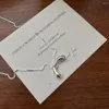 Chaînes S925 Sterling Silver Collier Bijoux Pour Femmes Haute Qualité Incolore Lumière Luxe Simple Arc Petit Arc Collier Chaîne Pull