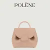 Designer shoulder bag free shipping Bollinger Number One Nano Camel Lychee Cowhide Panel Handheld Crossbody Small Pack