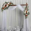 2 шт., свадебная арка, цветы, роза, гортензия, деревенские гирлянды, шелковый цветок пиона для приема, настенная церемония 240308