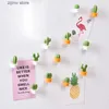 Magnesy lodówki kreatywne lodówkę Zestaw magnesów 6 -REKUTA 3D Cute Cartoon Cactus Board Lodówka Lodówka naklejki na magnes prezenty Dekoracja domu Y24032