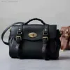 2022 New Ins Vintage Lock Classic Satchel Bag Natural Cowhide Leather Women Messenger Bag Luxury Yellow Female Handbag