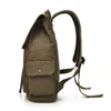 Backpack High Quality Canvas Men Large Shoulder School Bag Rucksack For Boys Travel Fashion Camping Bags Simple