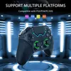 Controller di gioco Joystick Controller NE per PS 4 3 PC iPhone Gamepad wireless Bluetooth Telecomando Turbo programmabile Giroscopio a 6 assi RGB JoystickY240322