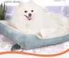 chenils stylos matelas de chien carré en peluche douce adapté aux chiots chatons animaux de compagnie de taille moyenne à grande tapis de sommeil lits de chien apaisants pour animaux de compagnie fournitures pour animaux de compagnie d'intérieur Y240322