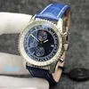 U1 Hochwertige AAA Bretiling Orologio Herrenuhr 44 mm Edelstahl Chronograph Navitimer Super leuchtende Uhren Montre De Luxe Saphir-Armbanduhren 061