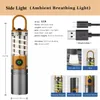 Lanternas LED recarregáveis, lanterna de 30.000 lúmens, USB-C alimentada por bateria, alta potência brilhante, 6 modos, lanterna potente para caminhada, acampamento, emergência