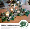 الزهور الزخرفية 7.5m Ivy Ivy Garland أوراق الشجر الأوراق الخضراء محاكاة كرمة لحفل حفل الزفاف DIY عصابات DIY