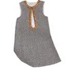 Grundläggande avslappnade klänningar Designer Märke MIU Style Grey Diamond Studded ärmlös klänning med en designkänsla, grov tweed Loose A-line kjol, ny hösttank topp kjol pjbt