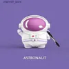 Akcesoria słuchawkowe 3D Astronauta Pasek słuchawkowy dla Airpods Pro 1 2 3 silikonowy kreskówka Spaceman Słuchawki Układy douszne do słuchawki dla Airpods Pro 2 Case Boxy240322