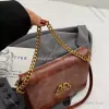 Saco de designer tote novo tofu bloco pequeno quadrado saco de couro macio corrente axilas alta qualidade cor sólida um ombro crossbody