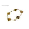 Cleef Four Leaf Clover Jewelrys Designer Van Charm Bracelets Brand Clover Luxury Bracelet 18K Gold Love Bangle Charm 4 Leaf Clovers Bracelets Shining Crystal Diamon