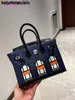 Handbag 7a Handmade Small House Crocodile Leather Brand sewing fashion print portabl0Z6Z