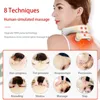 Smart Neck Massage Instrument Portable Shoulder Cervical Vertebra Health Care Vibrator Heat Relieve Pain Muscle 240314