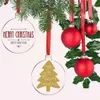 3 인치 투명한 원 24 조각 투명 크리스마스 행태 DIY 블랭크 둥근 아크릴 크리스마스 나무 장식품 펜던트