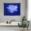 Arazzi FIORE DI LOTO BLU - Arazzo per la meditazione e lo yoga, decorazione da parete