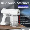 Festa favor acessórios de jardim 500ml luz azul sem fio nano vapor atomizador fogger desinfecção pulverizador de água hine spray guns295a d otjoh