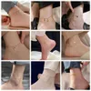 Nieuwe trendy vergulde dubbellaagse Love Feet Chain damesschoenencollectie