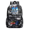 Sırt çantası anime gundam tuval sırt çantası sıradan genç çizgi film paketleri paket unisex unisex öğrenci fermuar okul çantası yüksek kaliteli seyahat dizüstü bilgisayar çanta